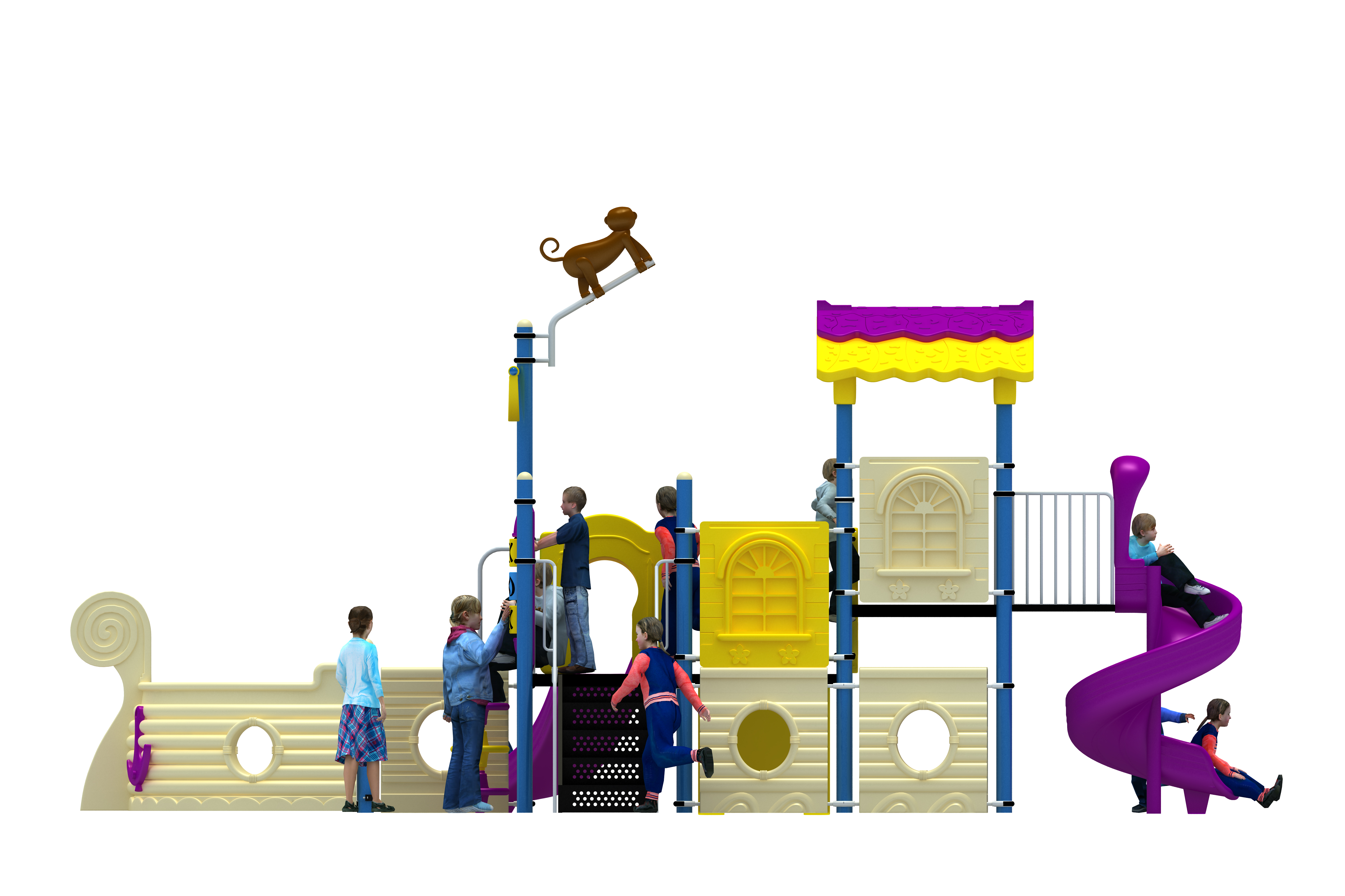 Gemi Temalı Oyun Grubu A-100 PRK-103 | Temalı Metal Oyun Grupları | Erse Kent Mobilyaları